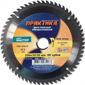 Диск пильный 250*32*60 Практика 