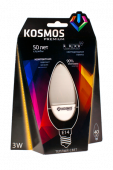 Лампа СВЕЧА "KOSMOS PREMIUM" LED 3Вт Е14 230V 3000К Космос СВЕТОДИОДНЫЕ жёлтый свет